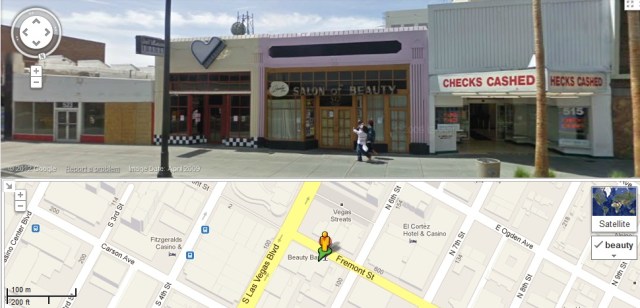 beauty bar las vegas outside google street view